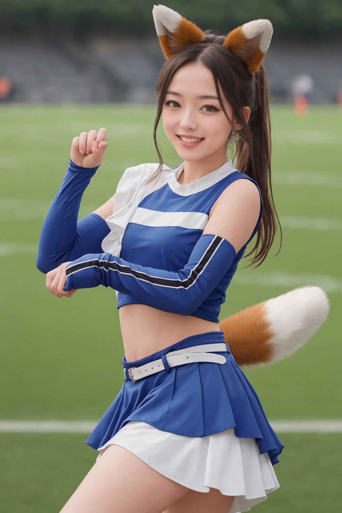 Fighters Girl's Outfit - Kitsune Dance (Hokkaido Nippon-Ham Fighters) image by chihayatan