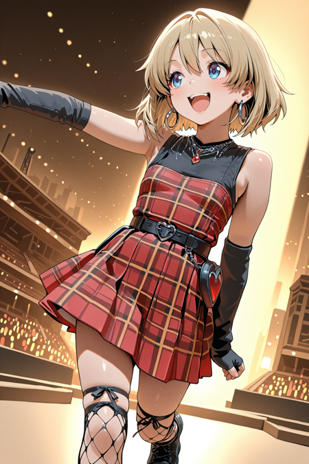 Gothic Punk Red Tartan Dress v1.0