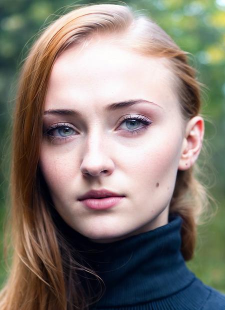 A stunning intricate full color portrait of (sks woman:1),wearing a black turtleneck, epic character composition, by ilya kuvshinov, alessio albi, nina masic, sharp focus, natural lighting, subsurface scattering, f2, 35mm, film grain, <lora:locon_sophie_v1_from_v1_64_32:1.4>