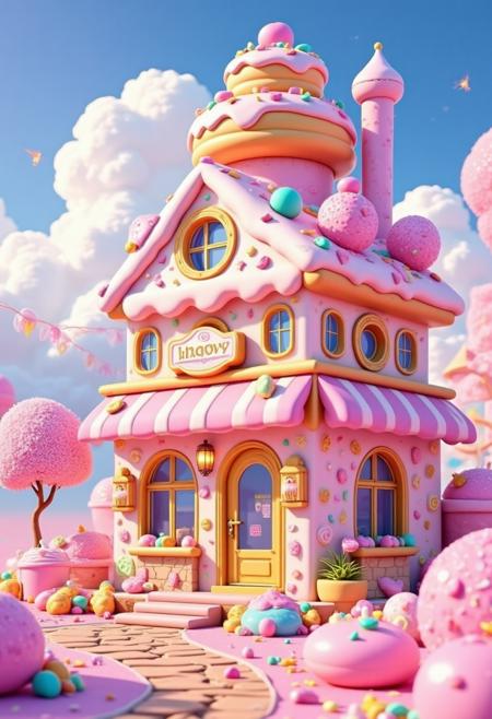 DK_Fantasy Of Dessert Architecture_Fairy Tale Scene Generation v1.0