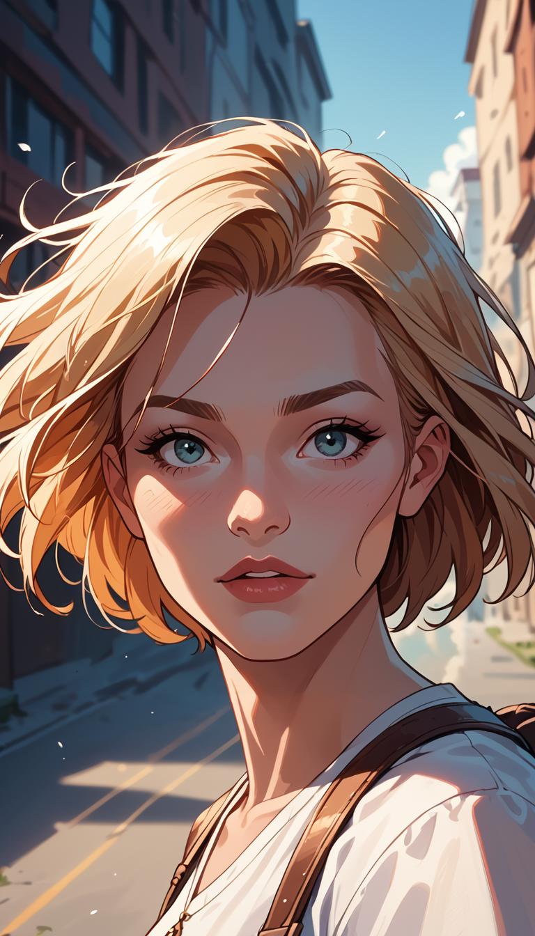 score_9, score_8_up, score_7_up, (Western Comics), girl, cute, adventurer, seductive, innocent, her hair billowing in the wind, enjoying the stunning view, (Portrait photo), (depth of field), (dynamic angle), (ultra detailed, high quality texture), (sharp), (artistic image)