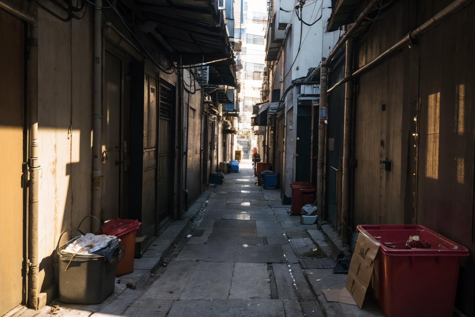 dirty alley image by ruanyi