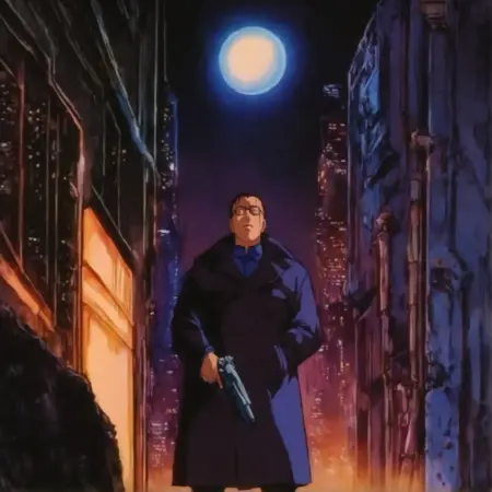 Retro low res anime style