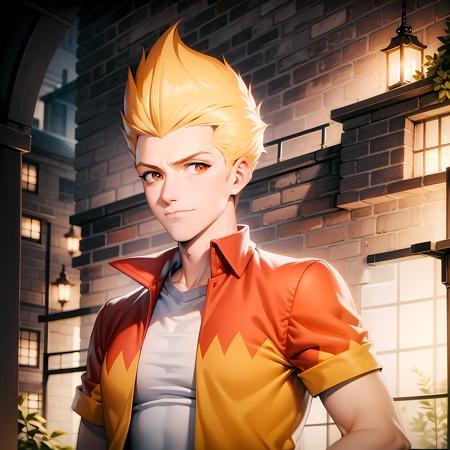 ((masterpiece, best quality)),(complex light), 1boy ,solo, upper body, martin mystery, <lora:Martin_Mystery1-10:0.6>,shirt, spiked hair,