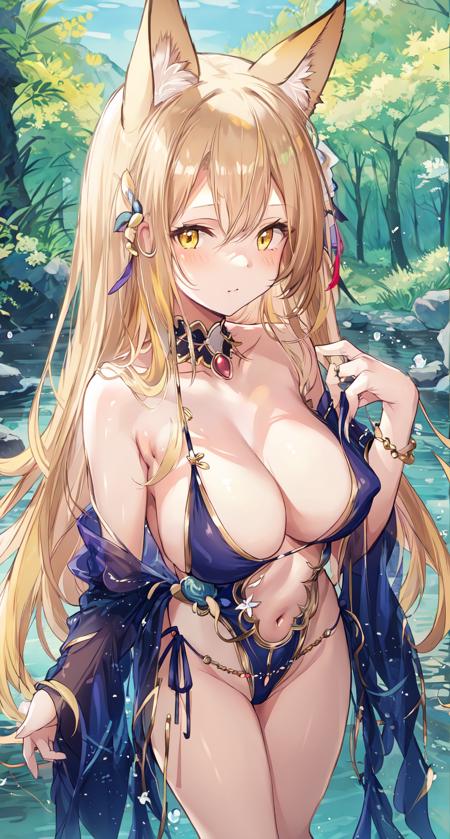   swimsuit,bare_shoulders,revealing_clothes elf