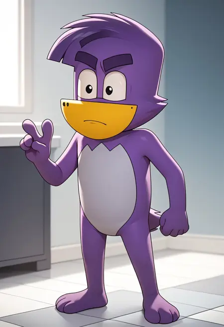 Flocky, the Bad Mascot. Cartoon series character.