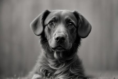 Nurlens photography, grayscale photography of dog, Hyunwon Jang, 3/2,  <lora:nurlens_SDXL_V0.1:0.9>