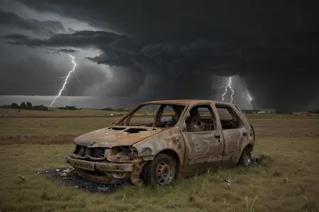 Burnt Out Car