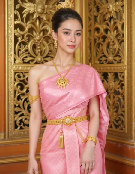 Thai tradional dress,((( Flux )))