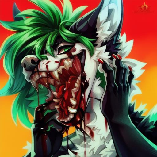 Furry Vore, Blood, Scar, Mad muzzle LoRA image by Volceberg