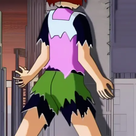 Torn and frayed edges on clothing 2nd version