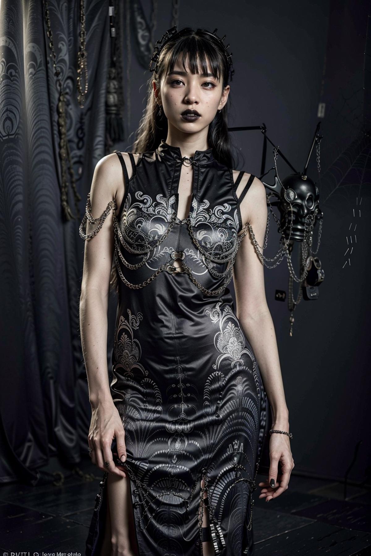 Halloween Attire | Goth Dress - by EDG image by feetie