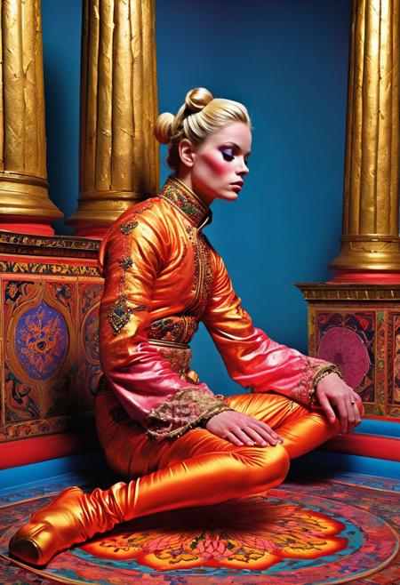 Persian color palette , Persian art, Persian girl, Persian, Iranian, Iran,(art by Giovanni da Milano and Margareta Christina Giers and Aleksi Briclot:1.0), (Cinemagraphs by Santeri Levas and Miwa Yanagi:1.0), award winning, (aesthetic of abstract landscape with wailing atmosphere:0.3), depth peeling, clear scene, f/16, symmetry and balance, hyperrealistic, intricate abstract, intricate artwork, abstract style, otherworldly, mesmerizing parallel dimension, gravity defies logic, abstract masterpiece, interplay of floating objects, distorted silhouettes, vivid hues, ethereal light, highly detailed,,,Leica Q2 with Summilux 35mm f/1.2 ASPH(Francis Drake : 1,2) ((best quality)), (artistic photography by Philippe Halsman and Ara Gler:1.2), (bubblegumpink and striped colors:0.1), <lora:MJ52:0.65>
, modelshoot, pose, , (award winning photo macro shot of a beautiful young woman lying , , dynamic lighting, cinematic still, pale skin, screencap, 100mm f/2.8 macro lens, on the knees)(art by Ivan Pokhitonov and Nikolai Triik and Maxfield Parrish:1.2), (electricity and disembodied atmosphere, urban decay with neon accents, aesthetic of medieval art:0.1), 
 battle stancevibrant,  , highly detailed,byJocelyn Hobbie and Charles Dwyer, Triadic color guide,Leica Q2 with Summilux 28mm f/1.7 ASPH, ,clear face, Ultra High Resolution,