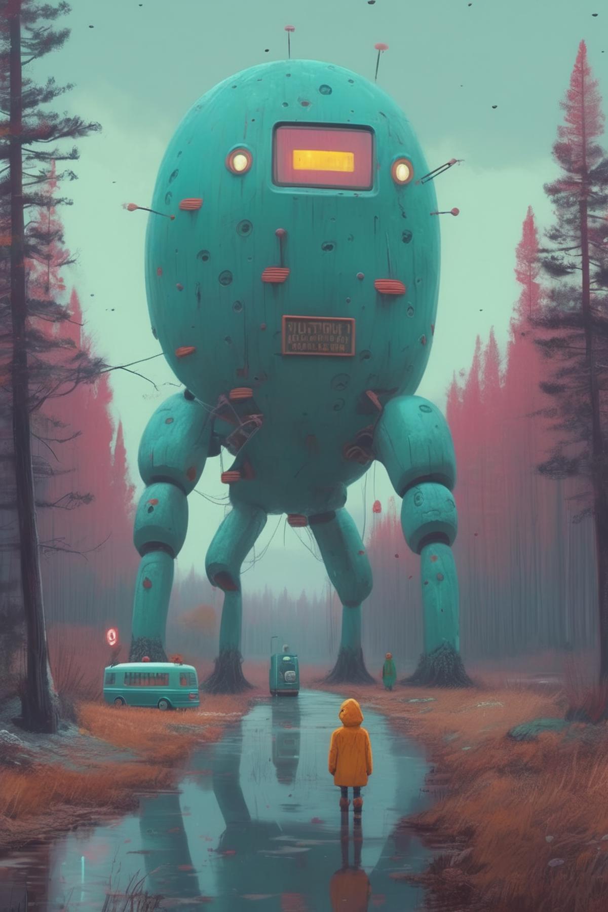 Simon Stålenhag Style image by Kappa_Neuro