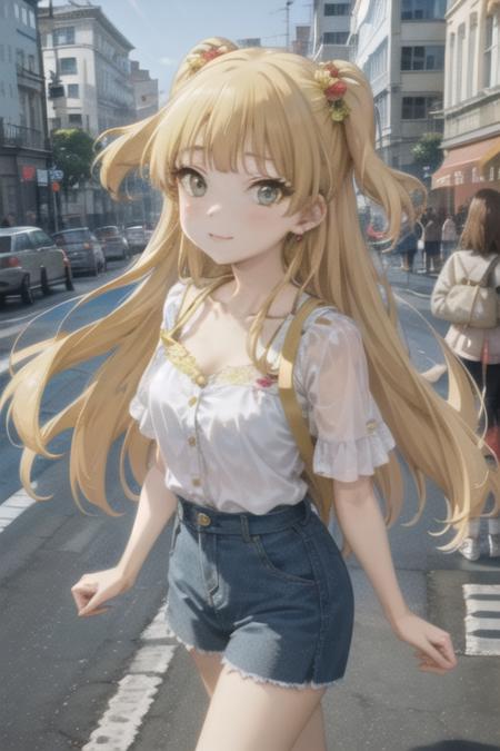 masterpiece, best quality, 1girl, (/RIKA JOUGASAKI/), earrings, jewelry, looking at viewer, shirt, solo, city, walk <lora:RIKA_JOUGASAKI-000012:0.8>