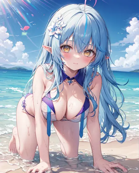 雪花ラミィ Yukihana Lamy (Sailor Bikini ver.)