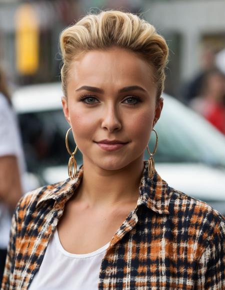 cinematic photo an exquisite portrait photograph, 85mm medium format photo of  (((ohwx woman))) with a classic haircut    <lora:panettiere_lora_sdxl_v2-000008:1> . 35mm photograph, film, bokeh, professional, 4k, highly detailed