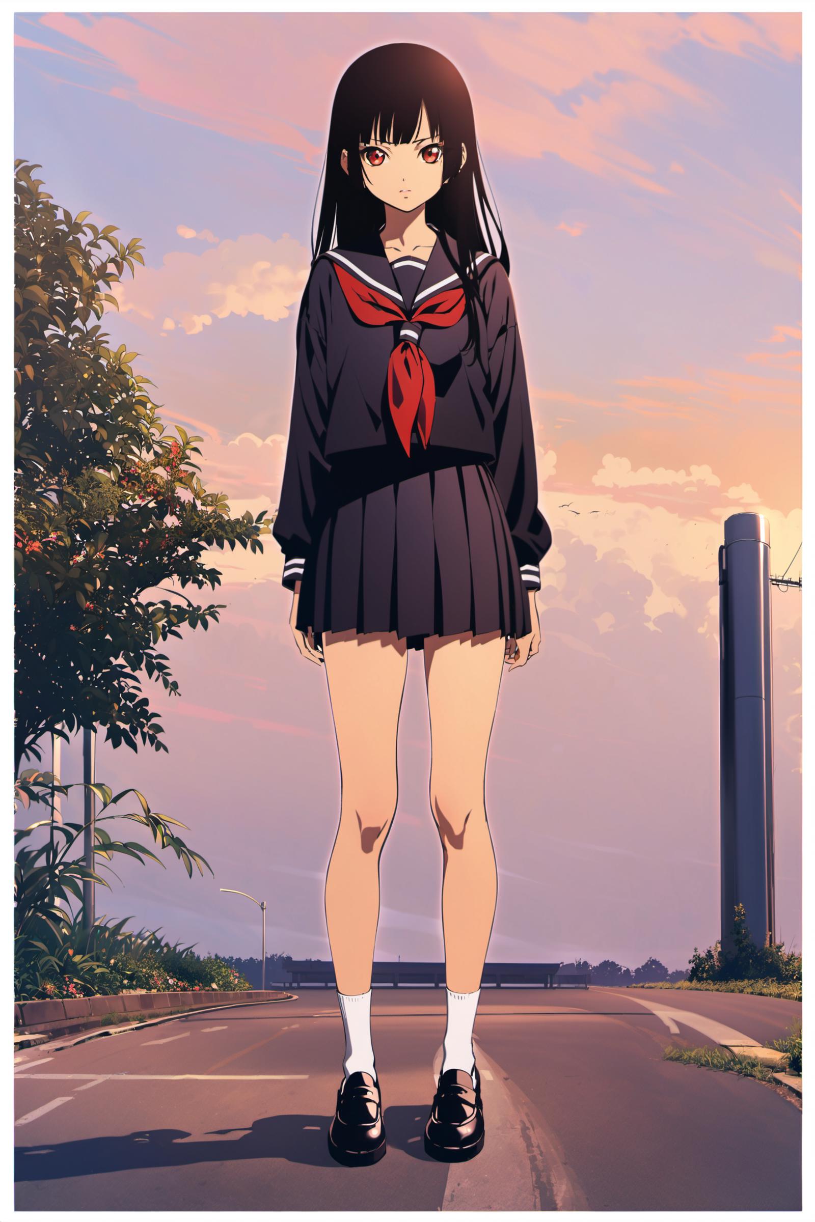 [XL] Enma Ai/阎魔爱 《JigokuShoujo》/《Hell Girl》/《地狱少女》 - TV Animation Character Style image by flyx3