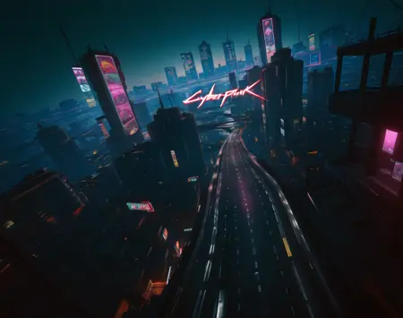Cyberpunk 2077 Background (Landscape) (Illustrious) (AD)