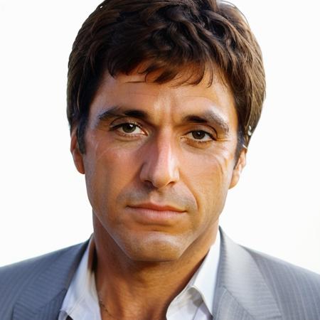 aps1  , headshot, man, solo, man in suit,  full body, full body shot, white background, no background, PNG, natural lighting, no shadows, ultra detailed, hyperrealistic, 80mm, 4k, 8k, 8k realistic, sharp focus, intricate, high resolution <lora:AlPacinoScarface:1>