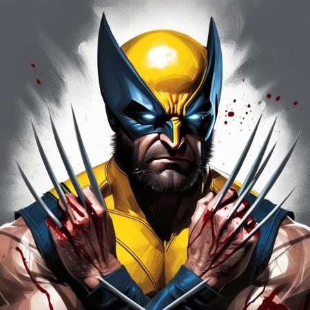 concept art of  <lora:comic book magazine:1>  from a comic book magazine style
wolverine Logan a man with a wolverine hands and a bloody face comic book magazine style, digital artwork, illustrative, painterly, matte painting, highly detailed