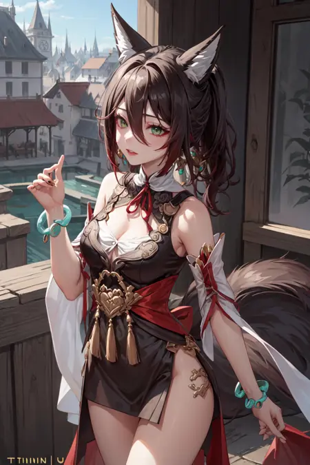 Tingyun - Honkai Star Rail - Kitsune Ai's Flexibility LoCon