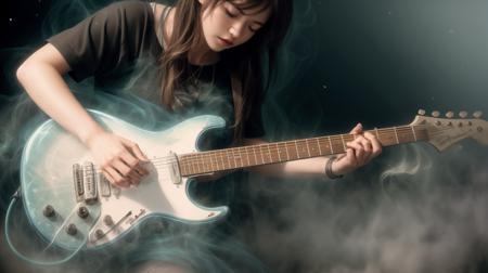 RAW Photo of  worldofmist guitar <lora:WorldofMist:1><lora:add_detail:0.6> <lora:LowRa:0.2>, (Masterpiece:1.3) (best quality:1.2) (high quality:1.1), photo quality,vivid,epic,rim lighting,film lighting,natural lighting,particle effects,detailed background,deviantart masterpiece,with Cinestill 800T film