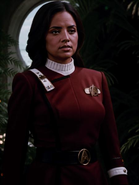 latino woman in twokunf uniform,professional photograph of a stunning latino woman detailed, sharp focus, dramatic, award winning, cinematic lighting, octane render, unreal engine, volumetrics dtx, (film grain, bokeh, blurry foreground, blurry background<lora:wotkunfexpV6>