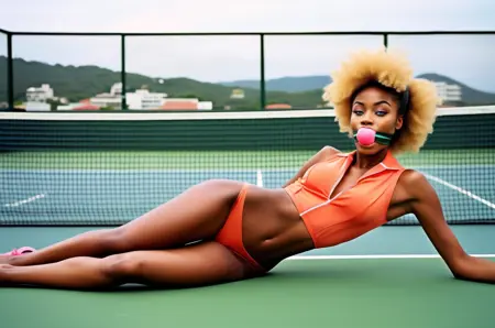 Sarah Petersons BDSM bound clothed XLrd