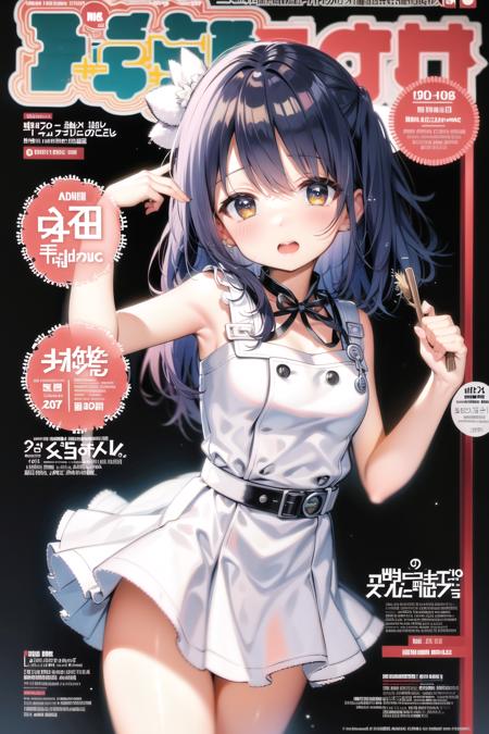 magazine cover, <lora:Anime Magazine Cover V1:0.6>