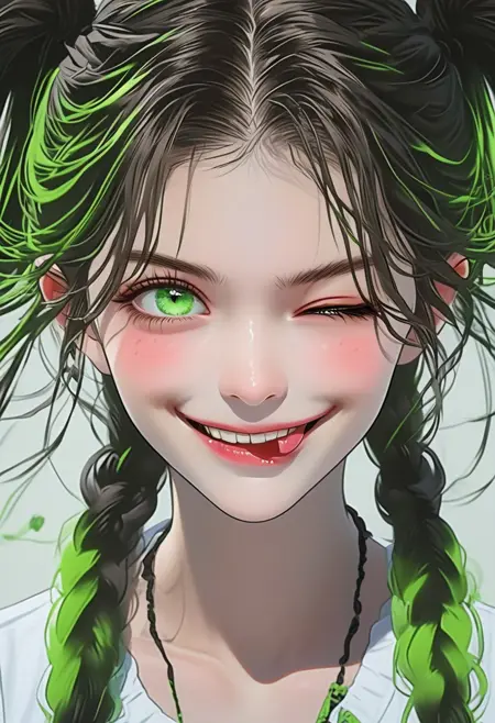 Smire (green eyes dream girl) alternate