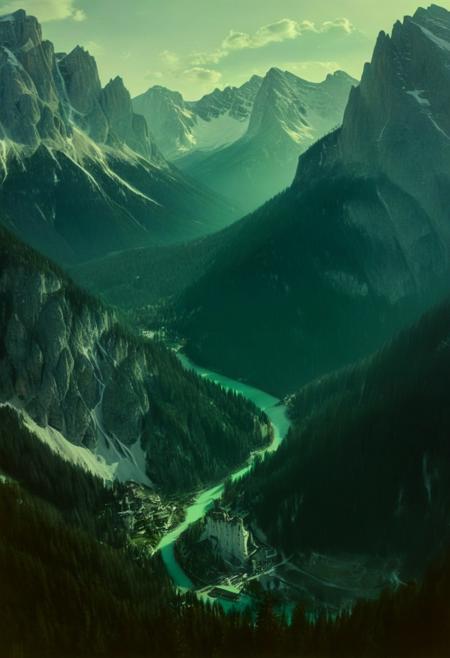 BREAK
(
()Hyoer Realistic:2.0)Polaroid picture (Cyberpunk future theme:1.37) Rocky Mountains Colorado with palm trees:1.9)
BREAK
Lake Braies, Prags Dolomites in South Tyrol, Italy 🇮🇹