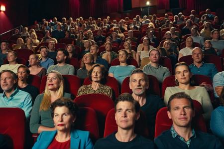 photo of a large group of people sitting in a cinema, many faces,    <lora:people_010_cosine_iter4_ 0000025all_jugger_adafactor_128_64_new:0.3>