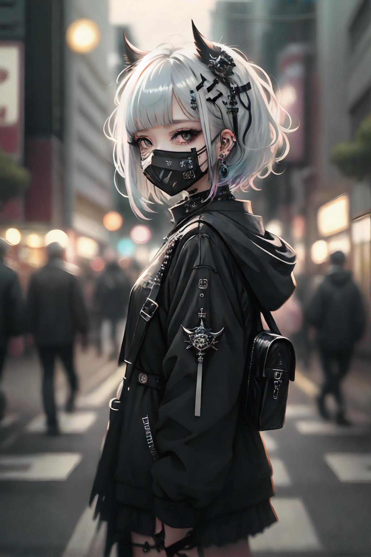 Gothic Punk Girl image by 0_vortex