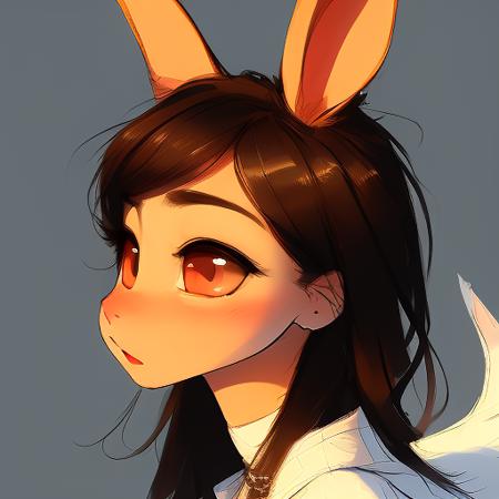 samdoesarts a happy cute rabbit