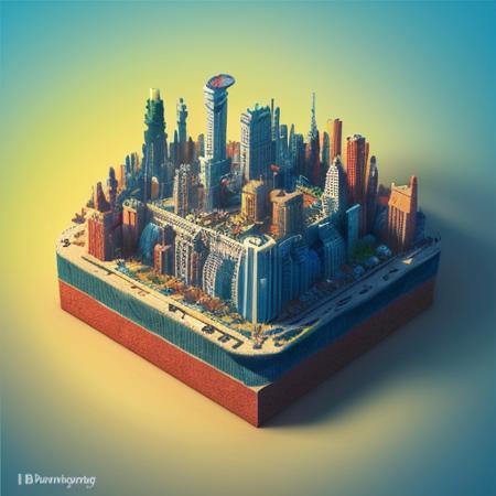 duskametric15 microworlds post apocalyptic isometric cutaway scenery landscape of a city on a venus, vaporwave elements,  postmodern concept art, artstation, 8k,  octane render, vibrant colors, trending on deviantart duskametric15 microworlds