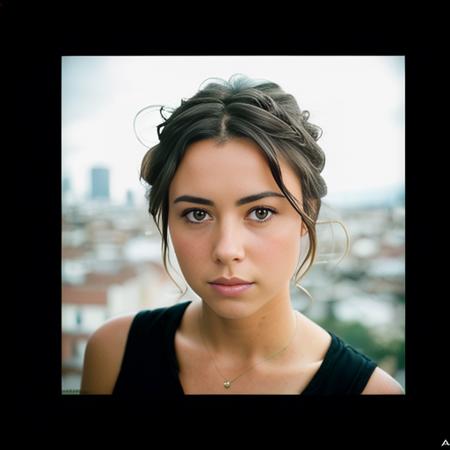 RAW photograph (portrait) of <aubreyplazaface> a 22 yo woman, with messy bun hair style, light brown hair, layered hair style,  (background is a bedroom window) wallpaper, poster, sharp focus, insanely detailed, lush detail, perfectionism, max detail, 4k, 8k, HD, UHD, masterpiece, hard edge, studio portrait, studio photography Leica M2, sigma 50mm Lens, f/5.6, #myportfolio, 500px