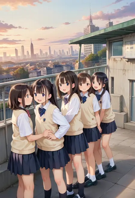 学校の屋上 school rooftop PONY