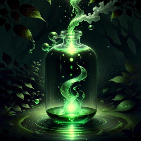 <lora:NatureMagic-20:0.8>, naturemagic , magical energy  fantasy,      (magic liquid potion:1.2) ,