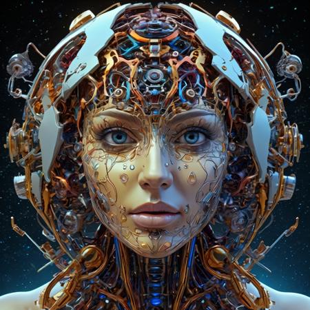 Human anatomy, fragmented body parts, 3d Sphere fragmentation of body, sphere and orbs breaking off face, exposed mechanical brain, cgi surreal masterpiece, vibrant colors, rim lighting, mechanical fragmentation, biosphere decomposition, high detail, floating parts, detailed cosmic background, fractal art, galaxy light vision, 16k, astral concept art, sharp lines, intricate, sophisticated, female, lush lips
 <lora:add-detail-xl:1>,
(fullbody shot:1.3),