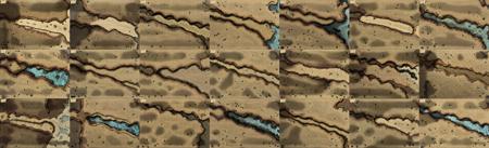 a map of a river with a small stream, <lora:desertplus-10:1>