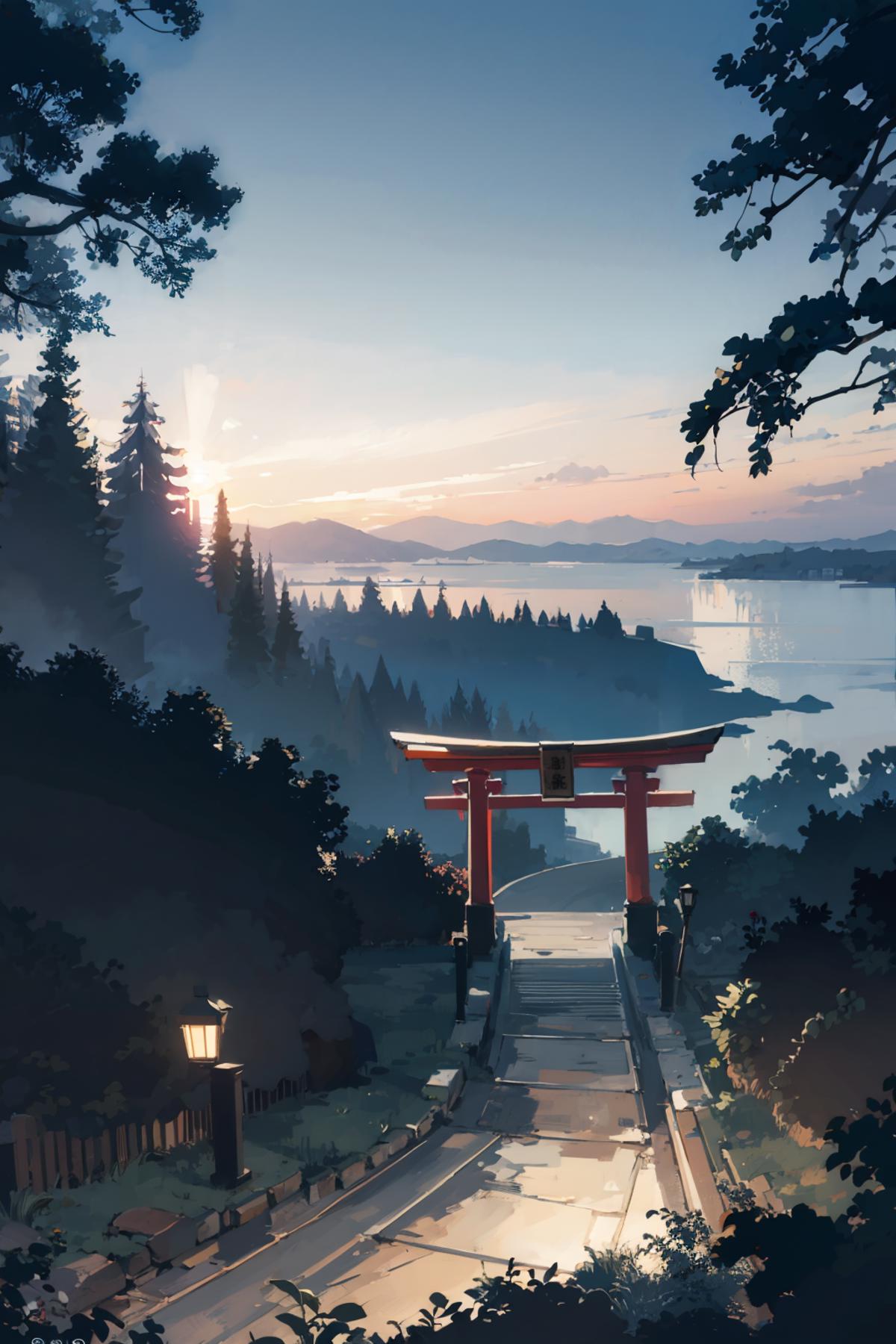 Torii (Red) - 赤い鳥居 image by Wasabiya