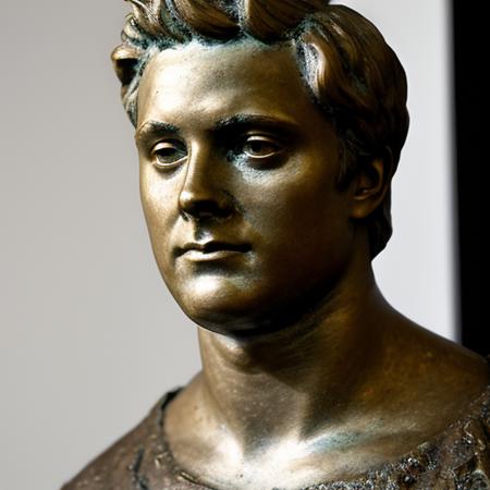 photo of bronze bust of forsen_person