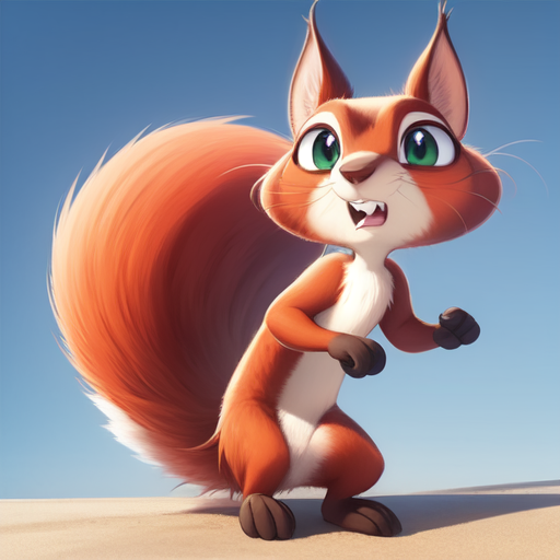 Chip the Squirrel (DC League of Superpets) Furry Character LoRA image by PlagSoft