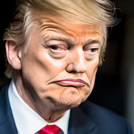 RAW photo, donald trump wearing suit in  m3gust face<lora:m3gust4-000066:1>, from side , 8k uhd, dslr, soft lighting, high quality, film grain, Fujifilm XT3, simple background