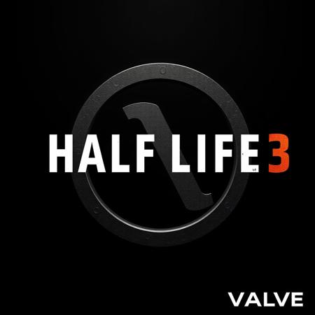 half life 3, text: "half life 3" , 1990s style, 90s, text: "Valve" , Half-Life-3-Logo, valve logo