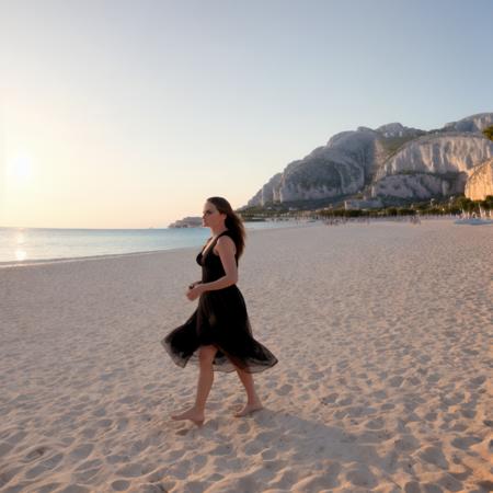 Mondello Beach portrait wide angle