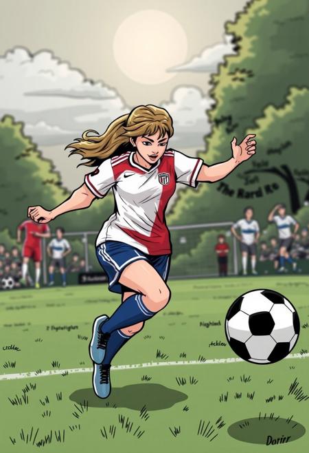 icky comic strip female soccer