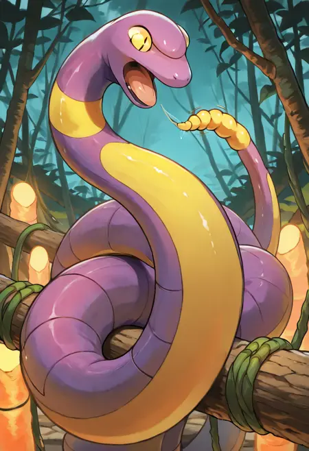 Ekans: Reverse Snake | アーボ (Pokedex #0023) [Illustrious]