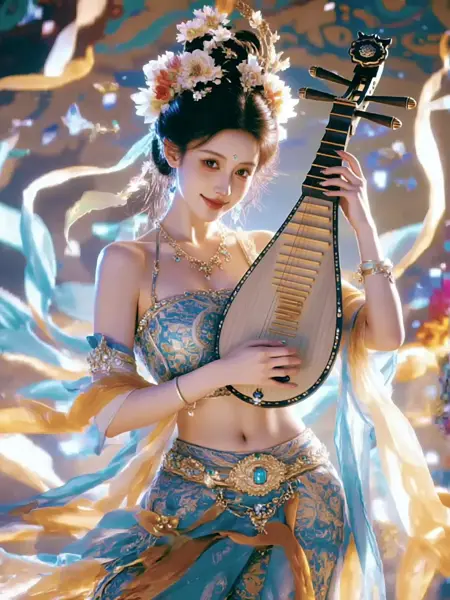 Qwen_Dunhuang beautiful dancer_Fei Tian